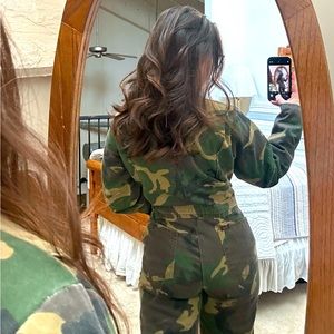 women’s camo coveralls